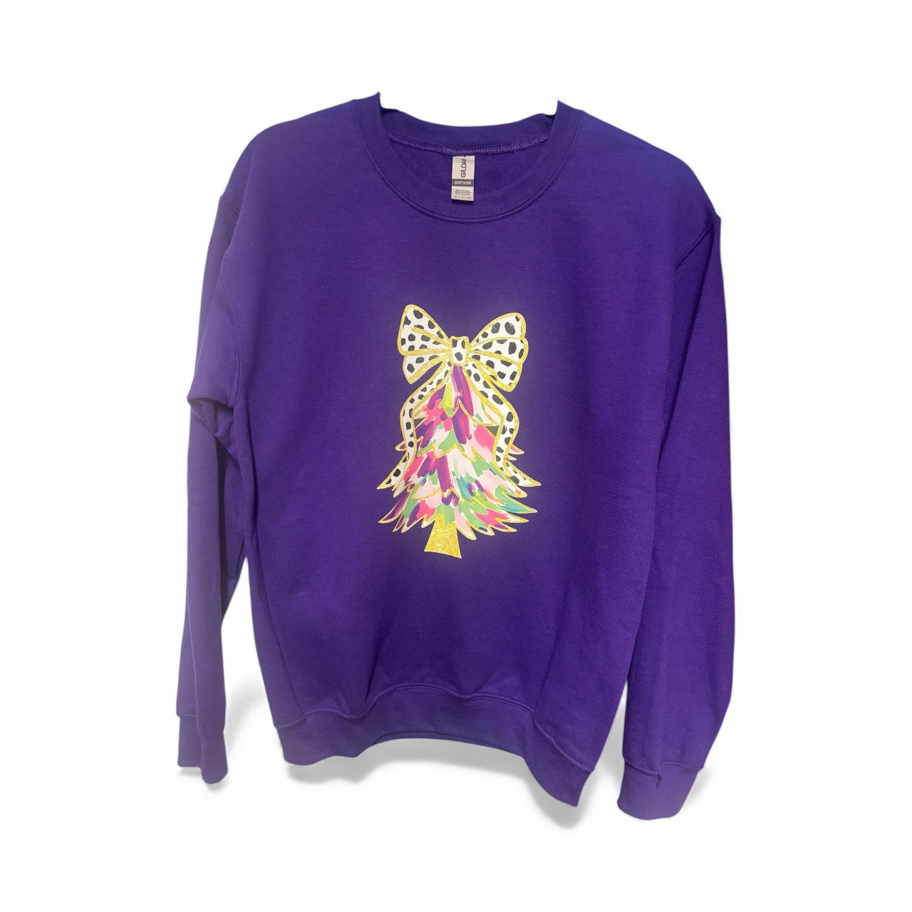 Purple Christmas Tree Sweatshirt
