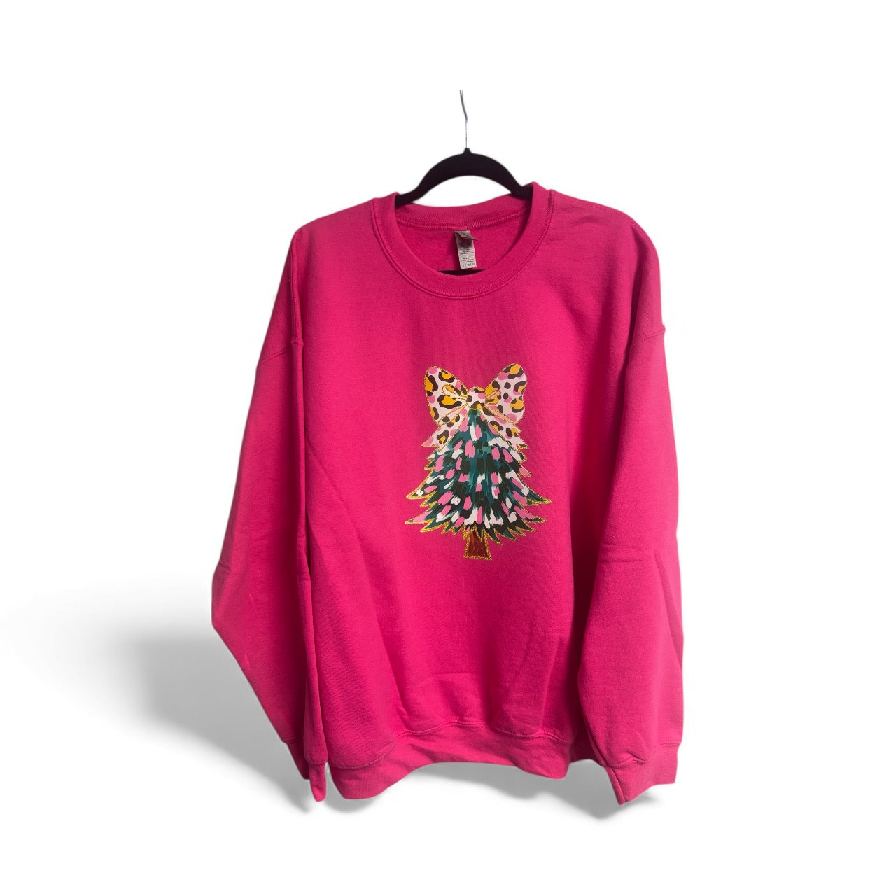 Pink Christmas Tree Sweatshirt