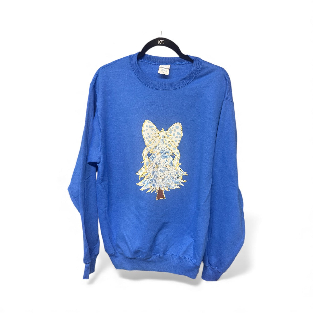 Blue Christmas Tree Sweatshirt