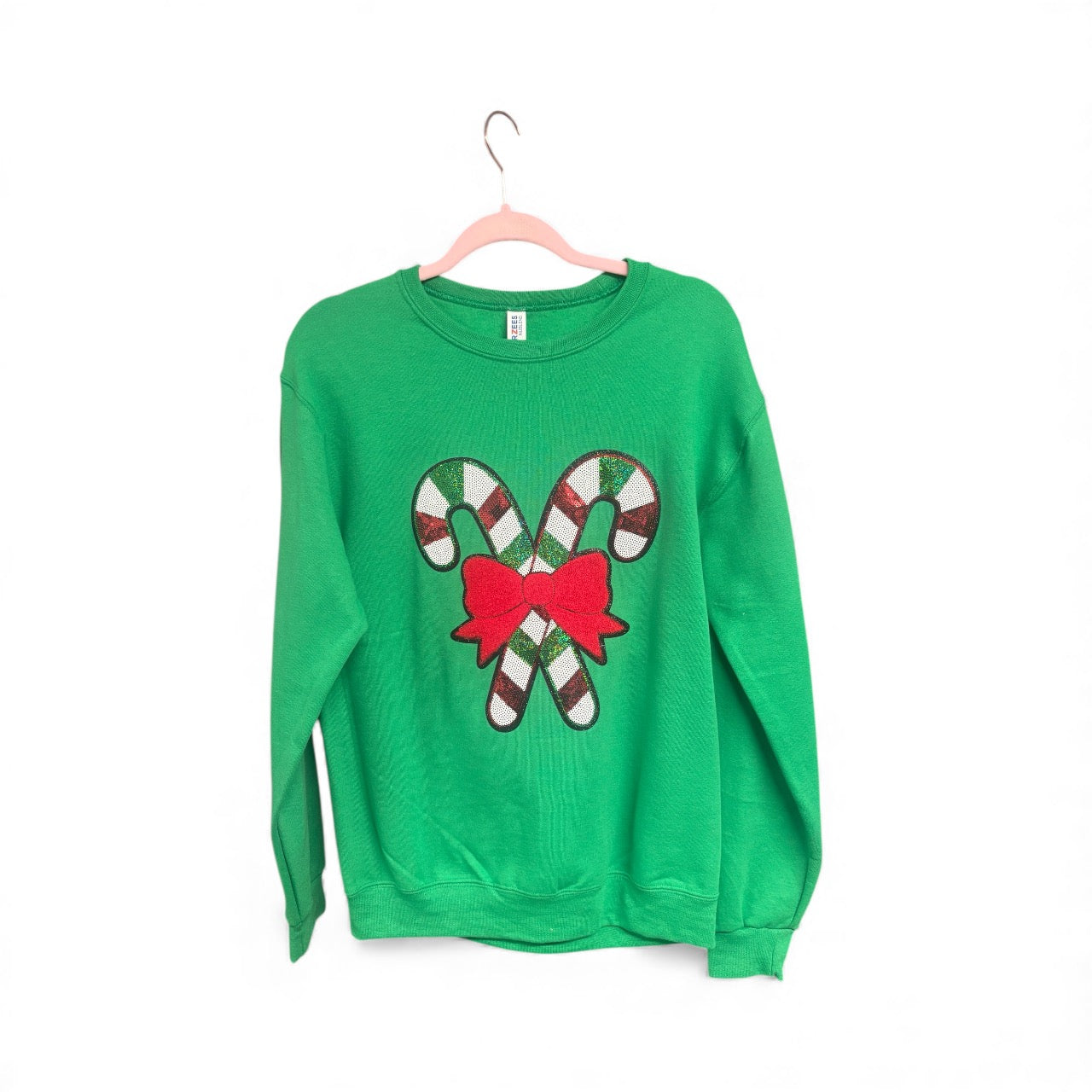 Green Candy Cane Sweatshirt