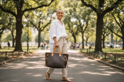 Designer Inspired LV Bag with Pocketbook